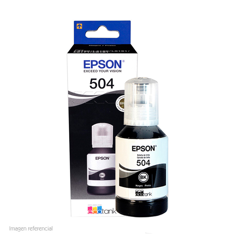 Botella de Tinta Epson T544 Negra Original